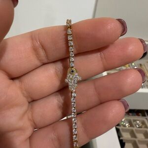 Evil eye bracelet. NWOT. Earrings matching sold on another listing